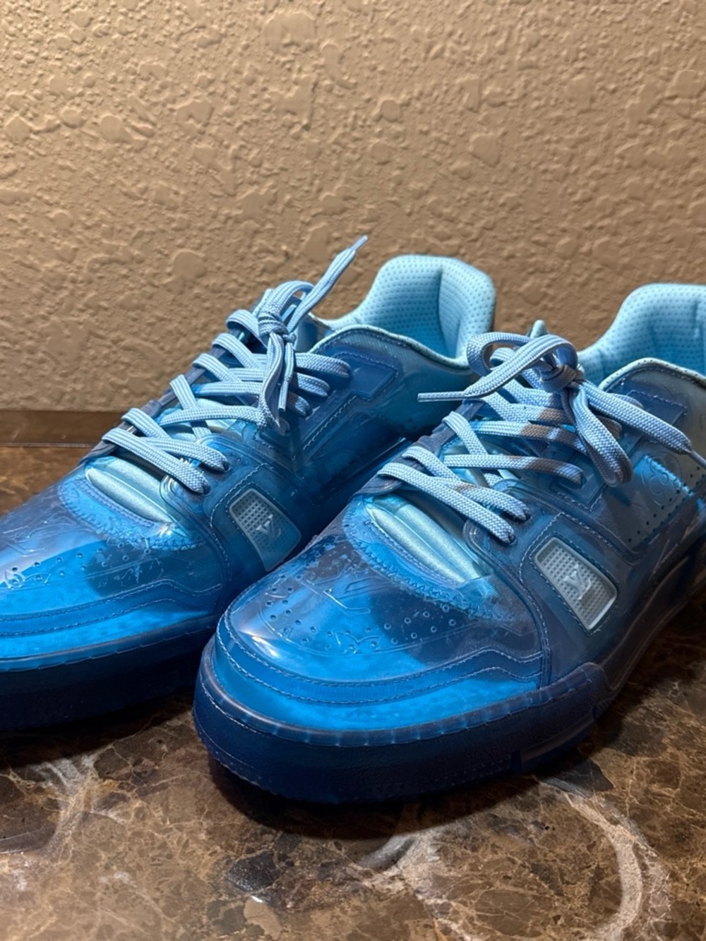 Louis Vuitton Blue Transparent Low-Top Sneakers